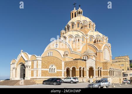 Melkite Greek Catholic basilica of St. Paul at Harissa, Lebanon Stock Photo