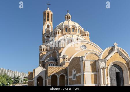 Melkite Greek Catholic basilica of St. Paul at Harissa, Lebanon Stock Photo