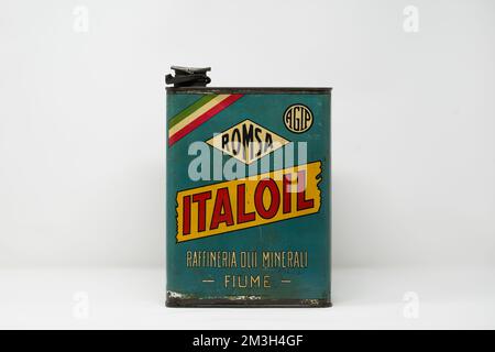 Vintage Oil Cans Stock Photo