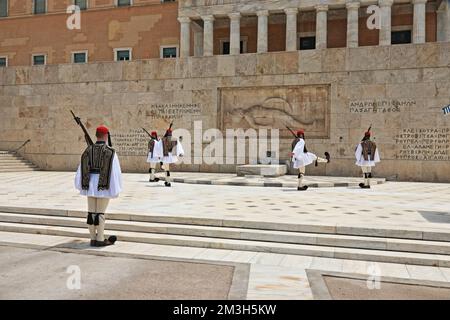 The changing of the Guards in Athens Stock Photo