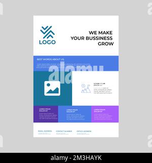 Corporate Business Flyer poster pamphlet brochure cover design template Stock Vector