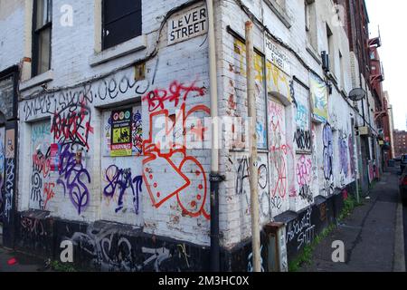 Graffite in Manchester, England, UK Stock Photo