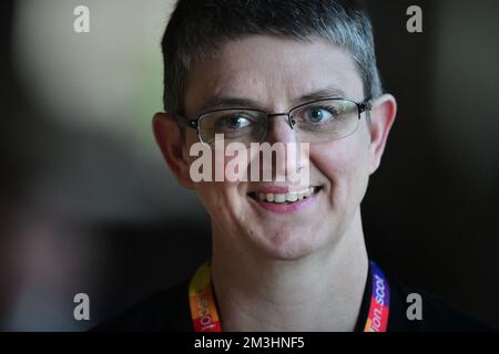 Edinburgh Scotland, UK 15 December 2022. Maggie Chapman at the Scottish Parliament. credit sst/alamy live news Stock Photo