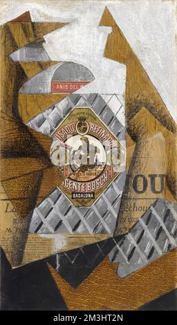 Juan Gris  (1887–1927)  The Bottle of Anís del Mono  Date1914 Stock Photo