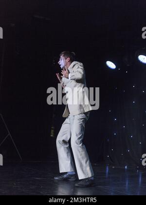 Traditional pantomime performer Stock Photo