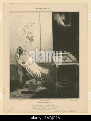 Les nuits de Pénélope. Honoré Daumier (1808-1879). Lithographs Stock Photo