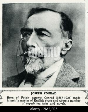 Joseph Conrad (1857 - 1924), Polish-born writer Stock Photo