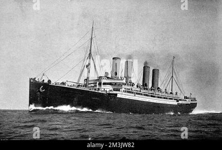 The auxiliary cruiser 'Kaiser Wilhelm der Grosse', 1914 Stock Photo - Alamy