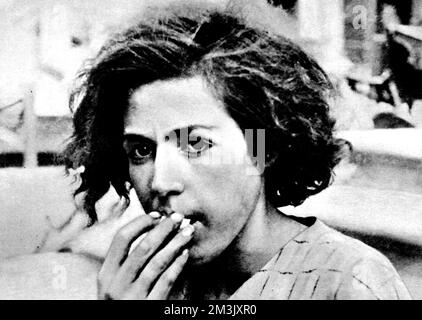 Female Survivor of the Toledo Alcazar; Spanish Civil War, 19 Stock Photo