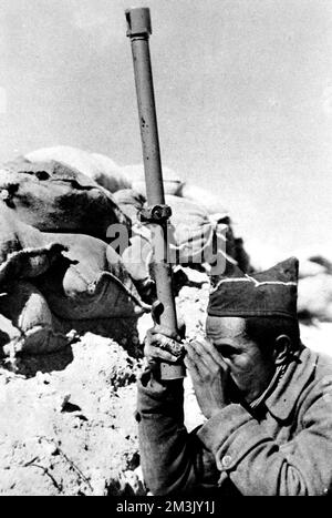 Soldier of the Abraham Lincoln Battalion; Spanish Civil War Stock Photo