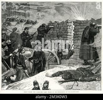 The Last Stand of the Communards; Paris Commune 1871 Stock Photo