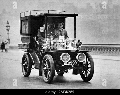 Wolseley Motorcar in the London to Brighton Rally, 1948. Stock Photo