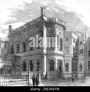 Clothworkers' Company Hall, London 1859 Stock Photo