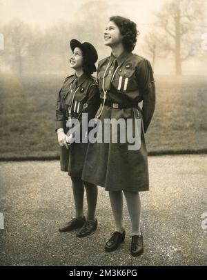 Princess Elizabeth of York uses the Pigeon Post Stock Photo