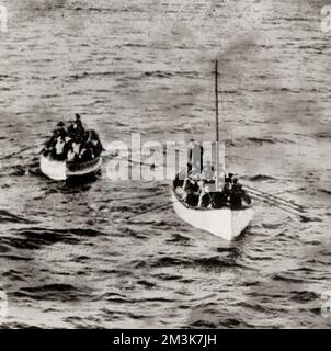 Lifeboats from the Titanic Stock Photo