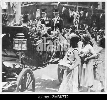 Prince of Wales on Alexandra Rose Day Stock Photo