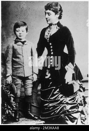 WINSTON CHURCHILL Pictured as a young boy, wearing a sailor suit. Date ...