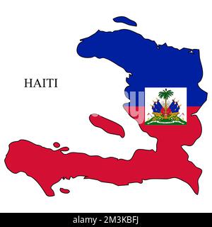 Haiti map vector illustration. Global economy. Famous country. Caribbean. Latin America. America. Stock Vector