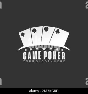 gambling card image graphic icon logo design abstract concept vector stock. Can be used as a symbol related to poker game or sport Stock Vector