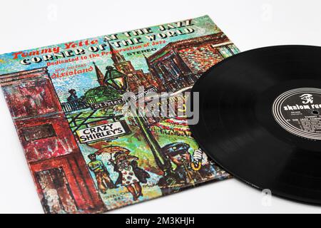 Tommy Yetta, At the Jazz corner of the World music album on vinyl record, lp album cover. Stock Photo