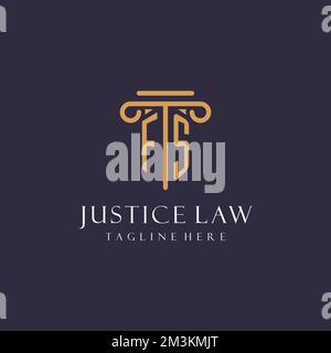 FS monogram initials design for law firm logo inspiration Stock Vector ...