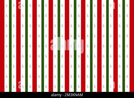 Simple Christmas seamless pattern wallpaper. Christmas tree for card, fabric or wrapping gift. textile collection on white background Stock Vector