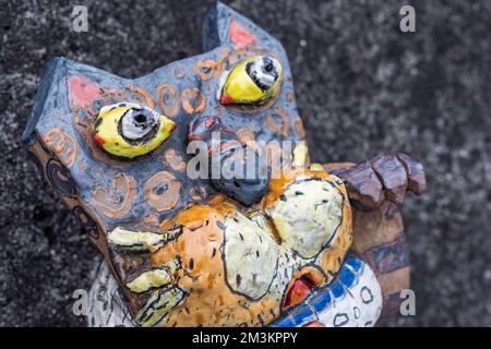 Pottery Footpath in Tokoname, Aichi, Japan Stock Photo