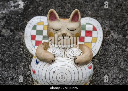 Pottery Footpath in Tokoname, Aichi, Japan Stock Photo