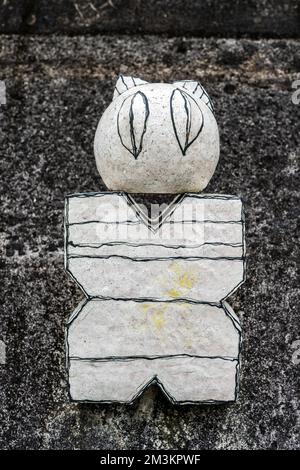 Pottery Footpath in Tokoname, Aichi, Japan Stock Photo