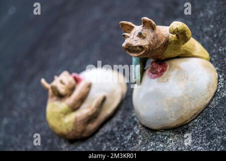 Pottery Footpath in Tokoname, Aichi, Japan Stock Photo