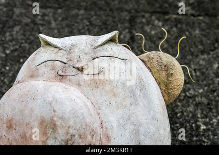 Pottery Footpath in Tokoname, Aichi, Japan Stock Photo