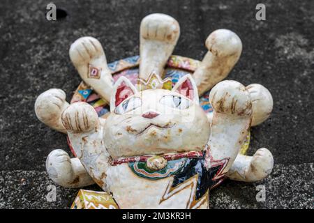 Pottery Footpath in Tokoname, Aichi, Japan Stock Photo