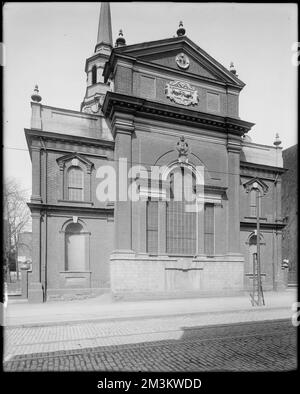 Philadelphia, Pennsylvania, 20 North American Street, Christ Church, built 1724-1754 , Churches. Frank Cousins Glass Plate Negatives Collection Stock Photo