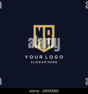 MB shield type logo design Stock Vector Image & Art - Alamy