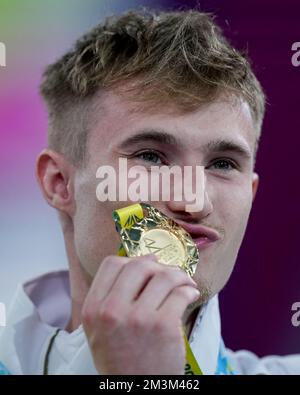 File photo dated 04-08-2022 of England’s Jack Laugher who won his third successive Commonwealth Games gold medal in the men’s 1m springboard. Issue date: Friday December 16, 2022. Stock Photo