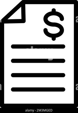 Financial Information Vector Illustration Line Icon Design Stock Vector