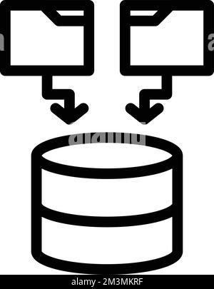 Data Vector Illustration Line Icon Design Stock Vector