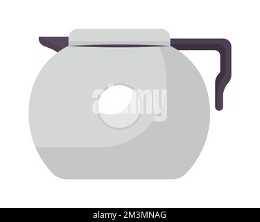Teapot semi flat color vector object Stock Vector