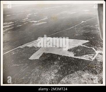 Plymouth Airport , Airports. Photographs of the First Naval District Stock Photo