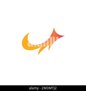 Awesome Jump Fox Creative Logo Template. Fox Icon Stock Vector