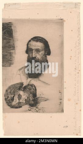 Portrait de H. Fantin-Latour , Artists, Fantin-Latour, Henri, 1836-1904, Alphonse Legros (1837-1911) Stock Photo