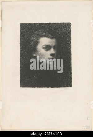 Portrait de M. Fantin à dix-sept ans , Artists, Fantin-Latour, Henri, 1836-1904. Henri Fantin-Latour (1836-1904). Lithographs and Other Prints Stock Photo