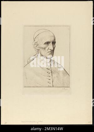 Portrait de S.E. le Cardinal Manning (1st plate) , Cardinals, Manning, Henry Edward, 1808-1892, Alphonse Legros (1837-1911) Stock Photo