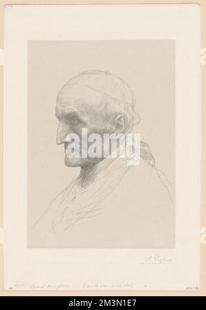 Portrait du Cardinal Manning (2nd plate) (Litho) , Cardinals, Manning, Henry Edward, 1808-1892, Alphonse Legros (1837-1911) Stock Photo