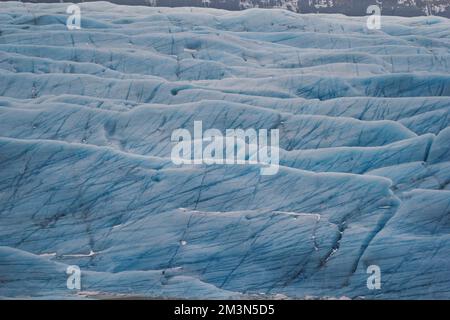 Turquoise glacier covering ground landscape photo Stock Photo