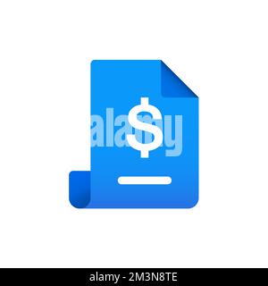 Invoice icon. Payment and bill invoice. Tax sign design. Paper bank document icon. Vector invoice icon Stock Vector