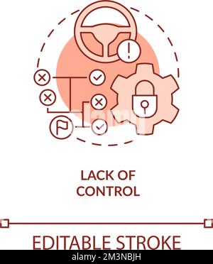 Lack of control concept icon Stock Vector Image & Art - Alamy