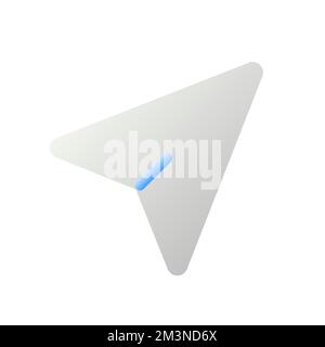 Cursor arrow pointer flat gradient two-color ui icon Stock Vector