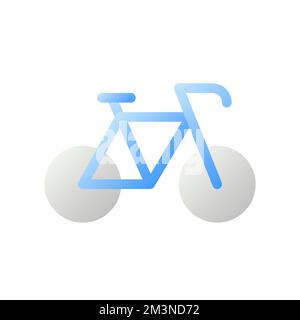 Bicycle flat gradient two-color ui icon Stock Vector