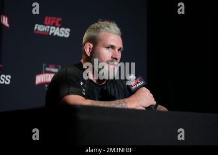 Las Vegas, Nv, United States. 15th Dec, 2022. UFC Apex LAS VEGAS, NV - December 15: Gordon Ryan meets with the press following the bout at UFC Apex for UFC Fight Pass Invitational 3 on December 15, 2022 in Las Vegas, NV, United States. (Photo by Louis Grasse/PxImages) (Louis Grasse/SPP) Credit: SPP Sport Press Photo. /Alamy Live News Stock Photo